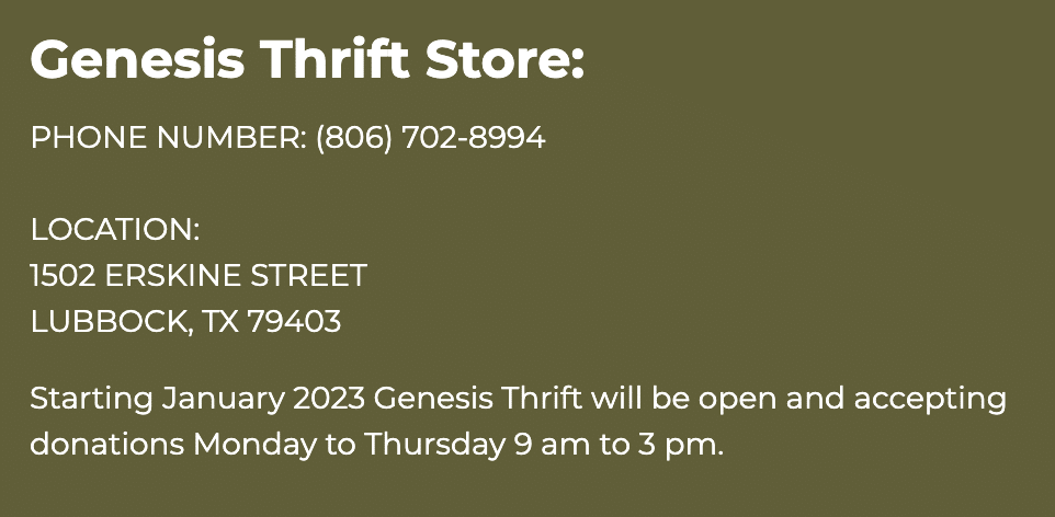 genesis-thrift-store-hours-and-address